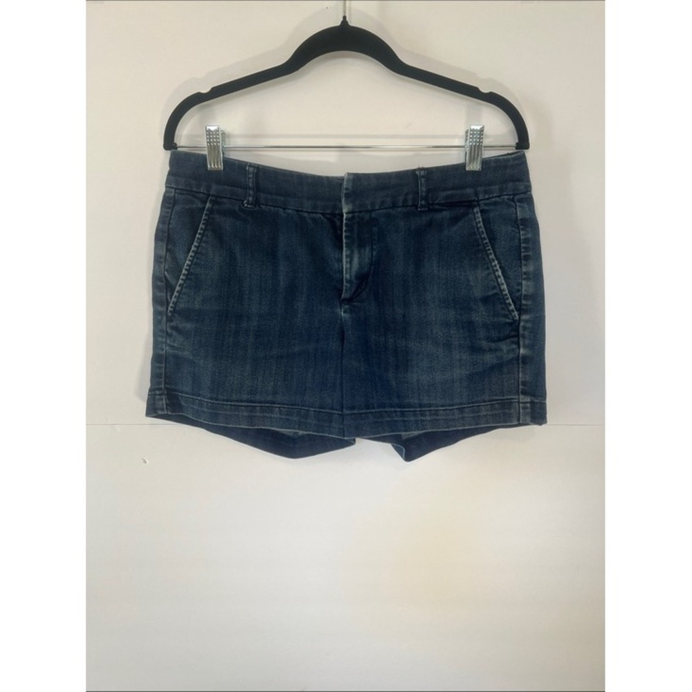 Banana Republic Classic Dark Blue Denim Women's Shorts, Stretch, size 28/6